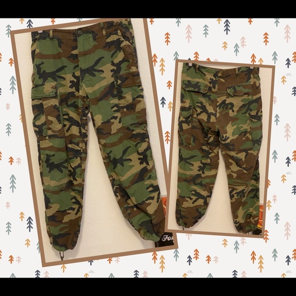 Old Navy Pants - O.N. Vintage Camo cargo pants. 34”x30”